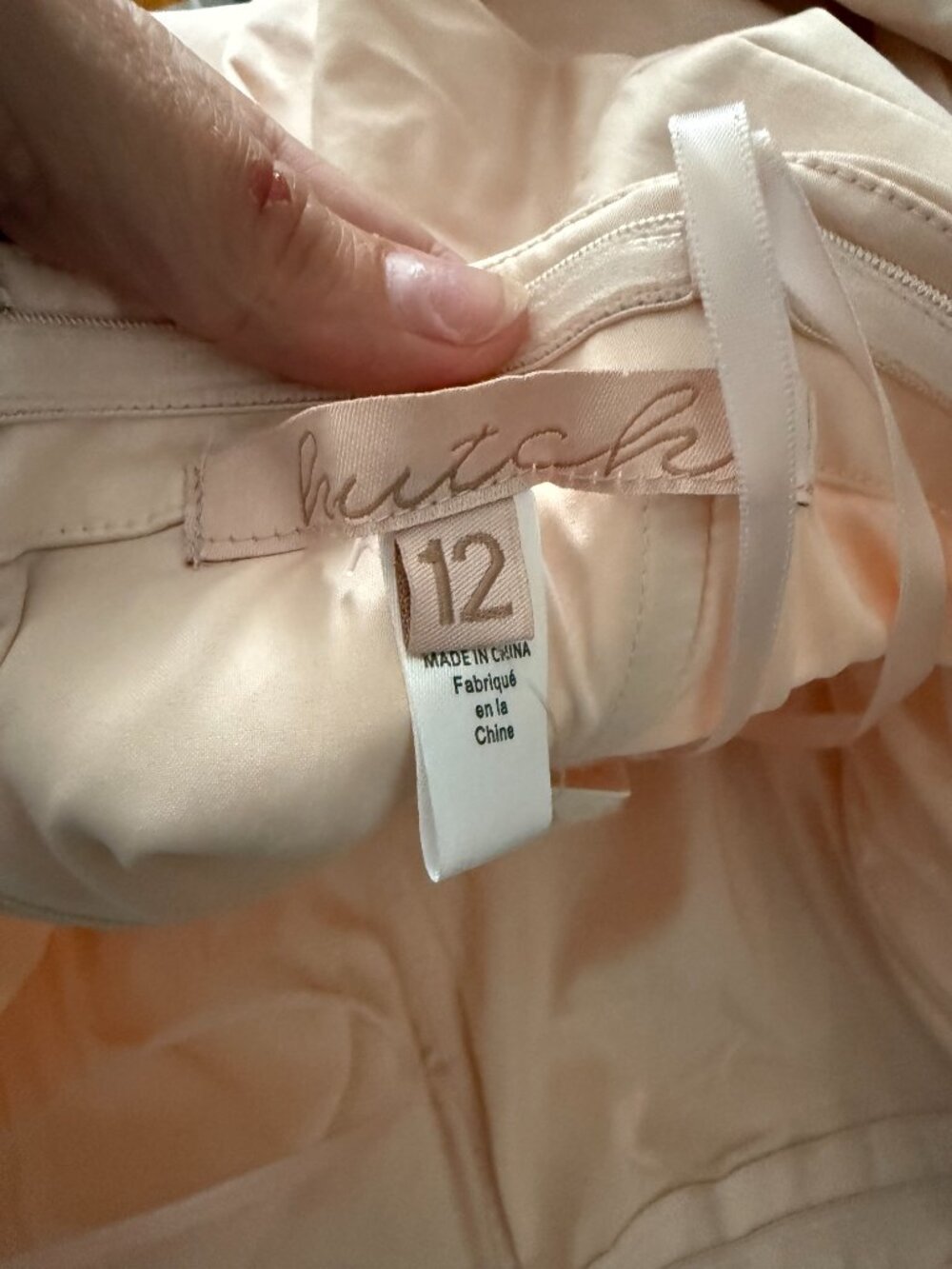 Hutch x Anthropologie 3-D Roses Strapless Pink Ruffled Hem Midi Dress Size 12 - Picture 6 of 9